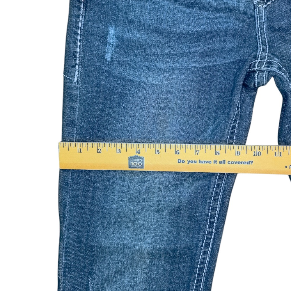 GRACE in LA Women's Size 30 Easy Fit Bootcut Cross Embellished Jeans 27" Inseam - Picture 8 of 16